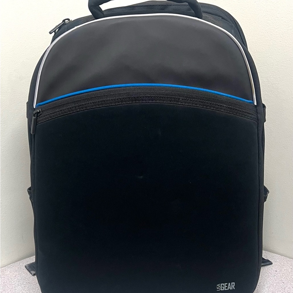 USA gear camera Black and Blue Backpack